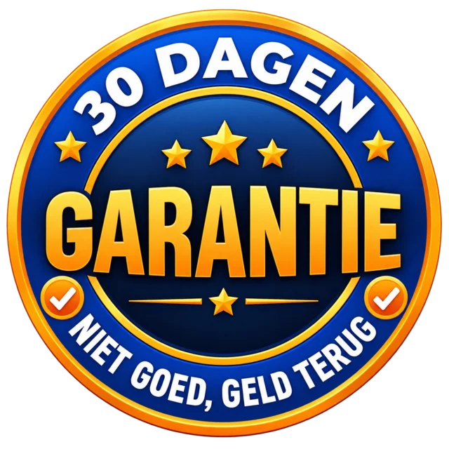 30 dagen garantie – niet goed, geld terug